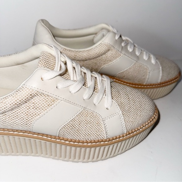 DV by Dolce Vita Bubbles Tan Almond Tweed Sz 9.5 Platform Y2K - Picture 4 of 12